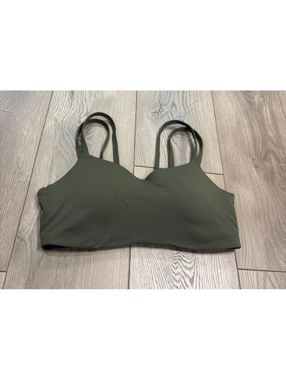 Nike olive sports bra size large